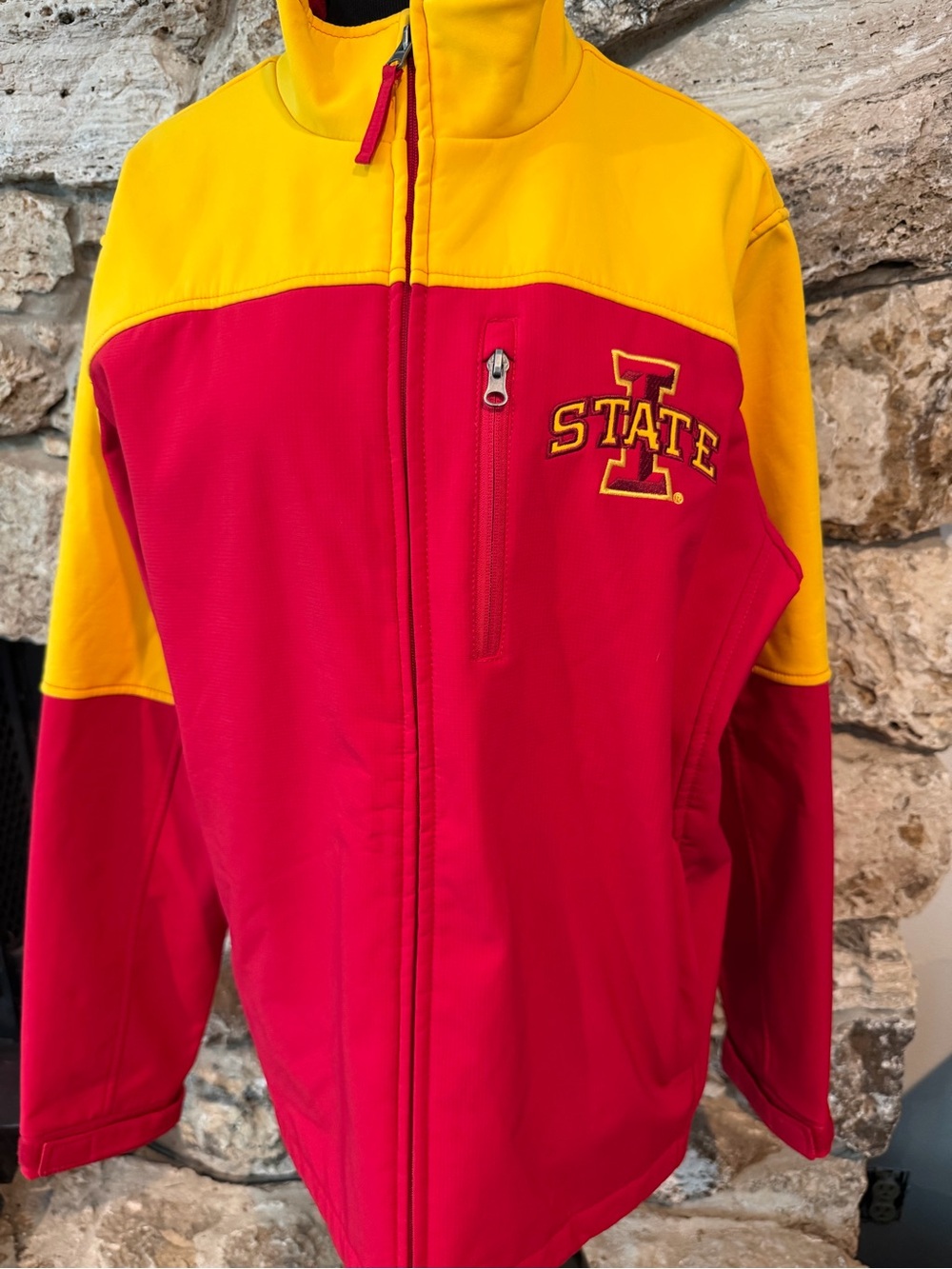 Iowa State Cyclones Red and Gold Team Jacket Full Zip